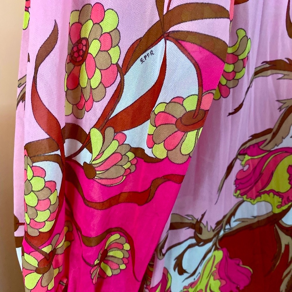 💐VINTAGE EMILIO PUCCI EPFR HOST PICK 1960s Caftan S - Picture 6 of 8